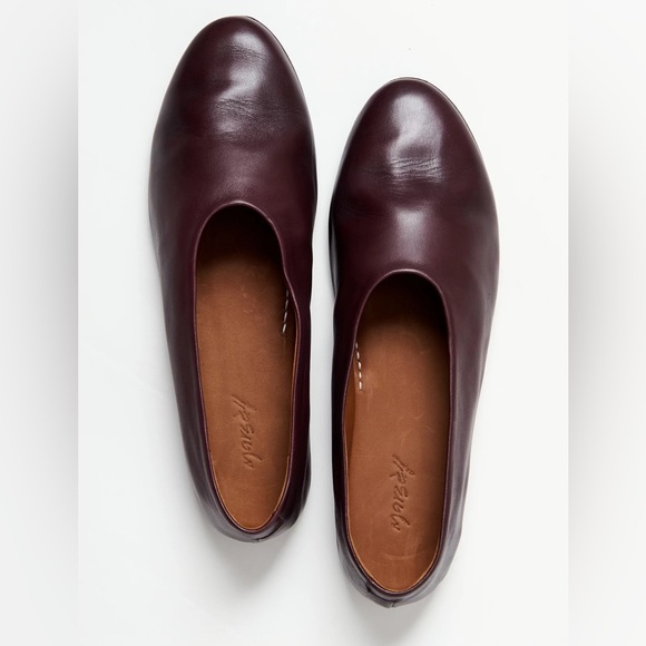 Marsell Coltellaccio Ballerina Flats Cioccovino Burgundy 39/9 NWT - Picture 2 of 10